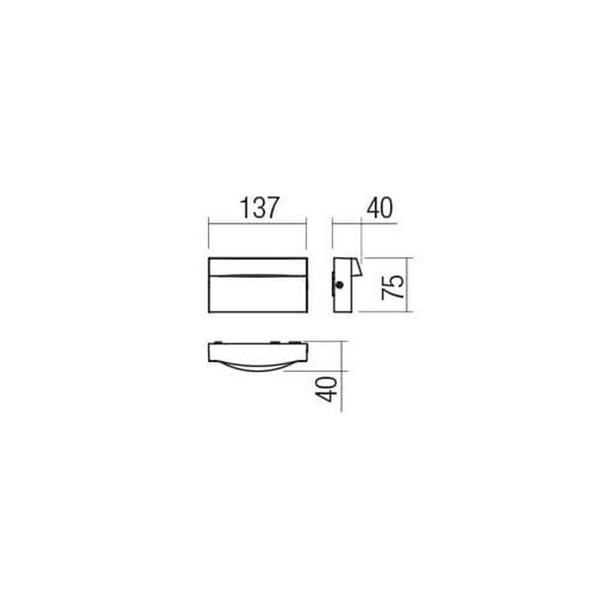 Redo 90425 - LED Kinkiet zewnętrzny POLIFEMO LED/8W/230V IP65 biały