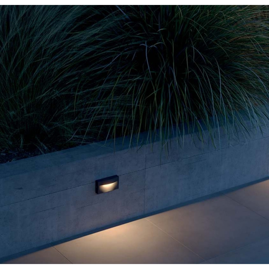 Redo 90426 - LED Kinkiet zewnętrzny POLIFEMO LED/8W/230V IP65 antracyt