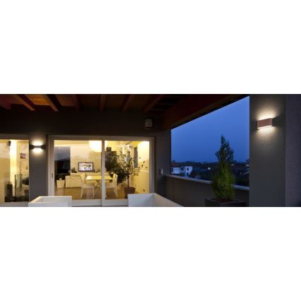 Redo 90453 - Zewnętrzny kinkiet LED KLIPPE LED/24W/230V 3000K IP54 brązowy