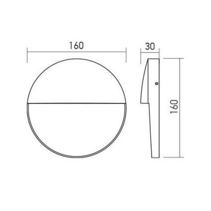 Redo 90476 - LED Kinkiet zewnętrzny LANDER LED/6W/230V IP54 biały