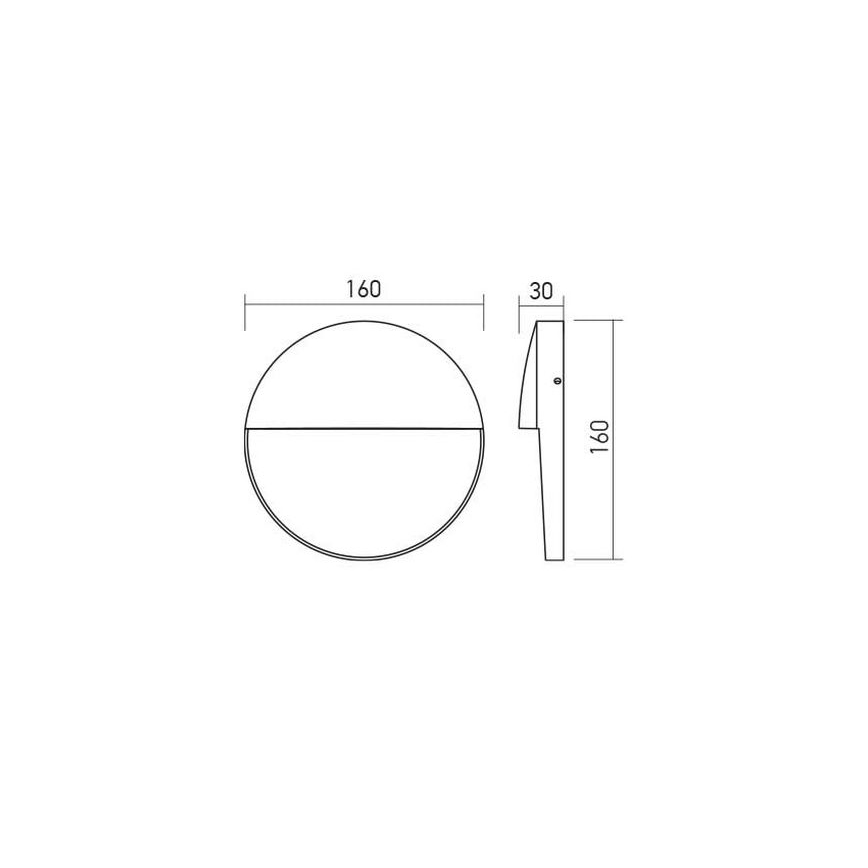 Redo 90476 - LED Kinkiet zewnętrzny LANDER LED/6W/230V IP54 biały