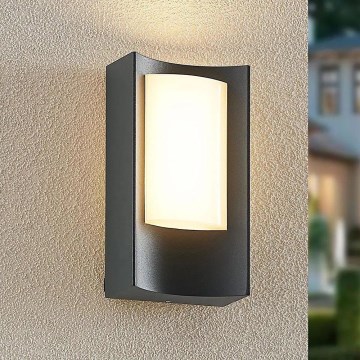 Redo 90483 - LED Kinkiet zewnętrzny WARP LED/8W/230V 3000K IP44 antracyt