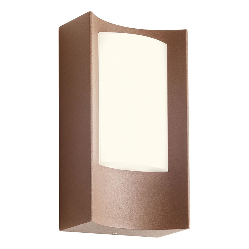 Redo 90484 - LED Kinkiet zewnętrzny WARP LED/8W/230V 3000K IP44 brązowy