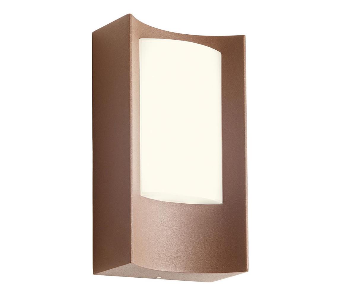 Redo 90484 - LED Kinkiet zewnętrzny WARP LED/8W/230V 3000K IP44 brązowy