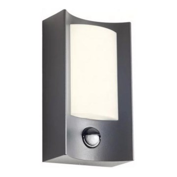 Redo 90486 - LED Kinkiet zewnętrzny z czujnikiem WARP LED/8W/230V 3000K IP44 antracyt