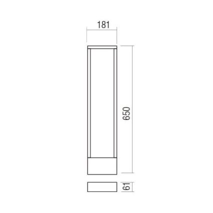 Redo 90509 - LED Lampa zewnętrzna WALD LED/10W/230V IP65 antracyt