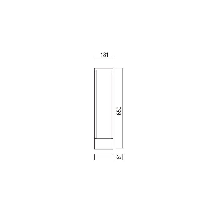 Redo 90509 - LED Lampa zewnętrzna WALD LED/10W/230V IP65 antracyt