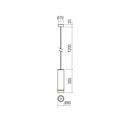 Redo 90513 - LED Lampa wisząca zewnętrzna KLOU LED/9W/230V IP54 biała