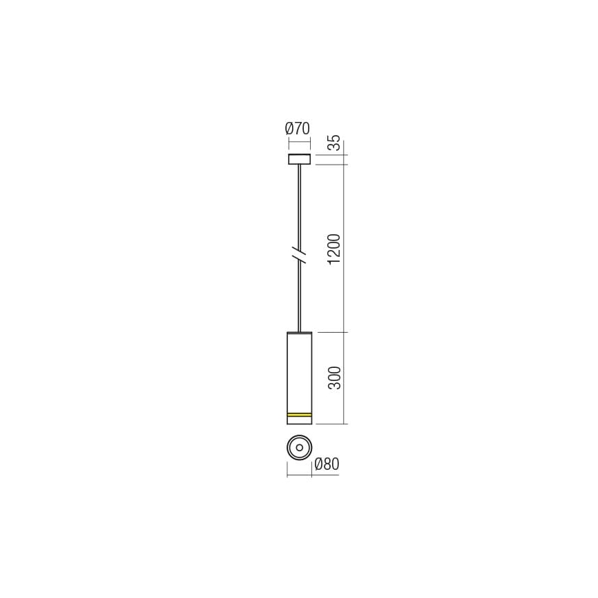 Redo 90513 - LED Lampa wisząca zewnętrzna KLOU LED/9W/230V IP54 biała