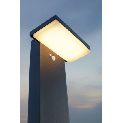 Redo 90536 - LED Lampa solarna z czujnikiem TAIYO LED/2W/3,7V 3000K 2200 mAh IP54 antracyt