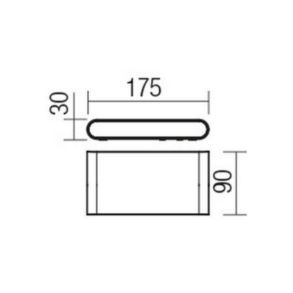 Redo 9054 - LED Kinkiet zewnętrzny POCKET LED/6W/230V IP54