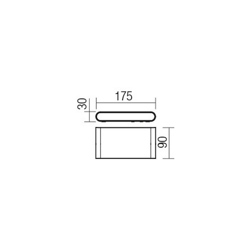 Redo 9054 - LED Kinkiet zewnętrzny POCKET LED/6W/230V IP54