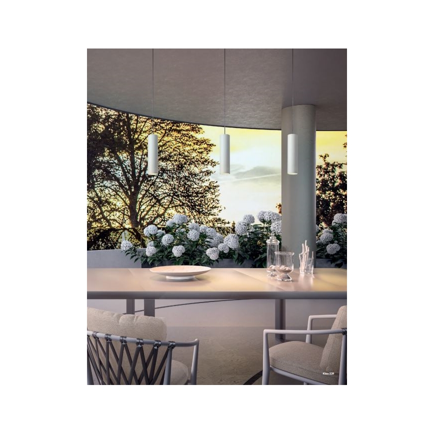 Redo 90570 - LED Lampa wisząca zewnętrzna KLOU LED/9W/230V IP54 biała