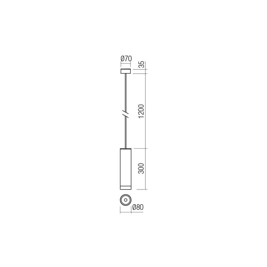 Redo 90570 - LED Lampa wisząca zewnętrzna KLOU LED/9W/230V IP54 biała