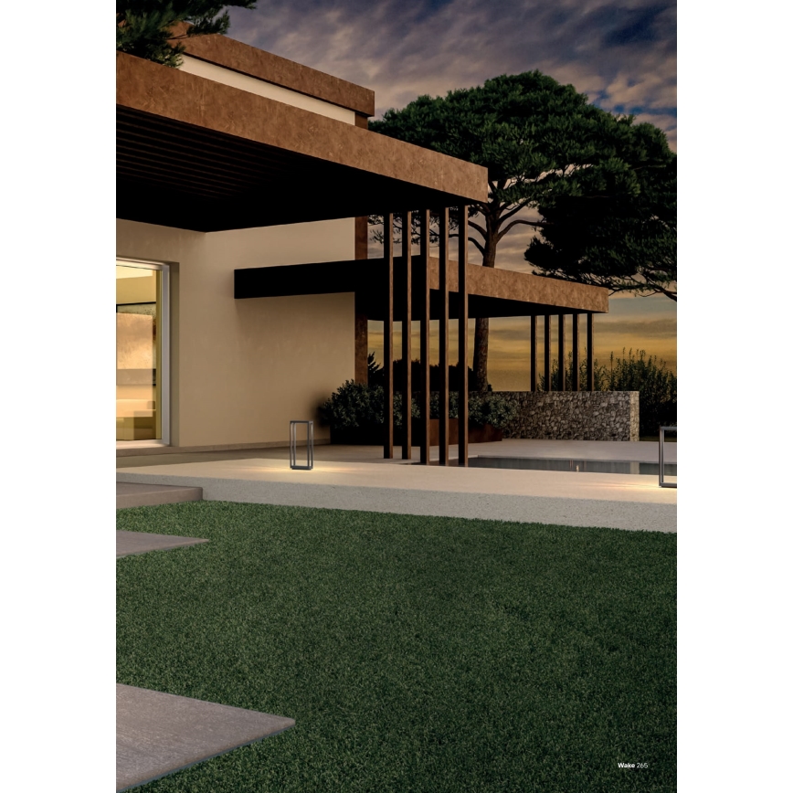 Redo 90582 - Lampa zewnętrzna LED WAKE LED/8W/230V 3000K 75 cm IP65 antracyt