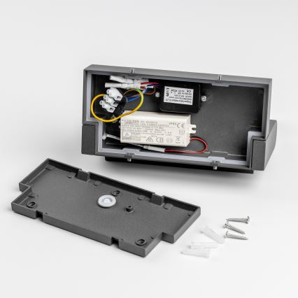 Redo 90587 - LED Kinkiet zewnętrzny z czujnikiem FLIP LED/20W/230V CRI 90 3000K IP54 antracyt