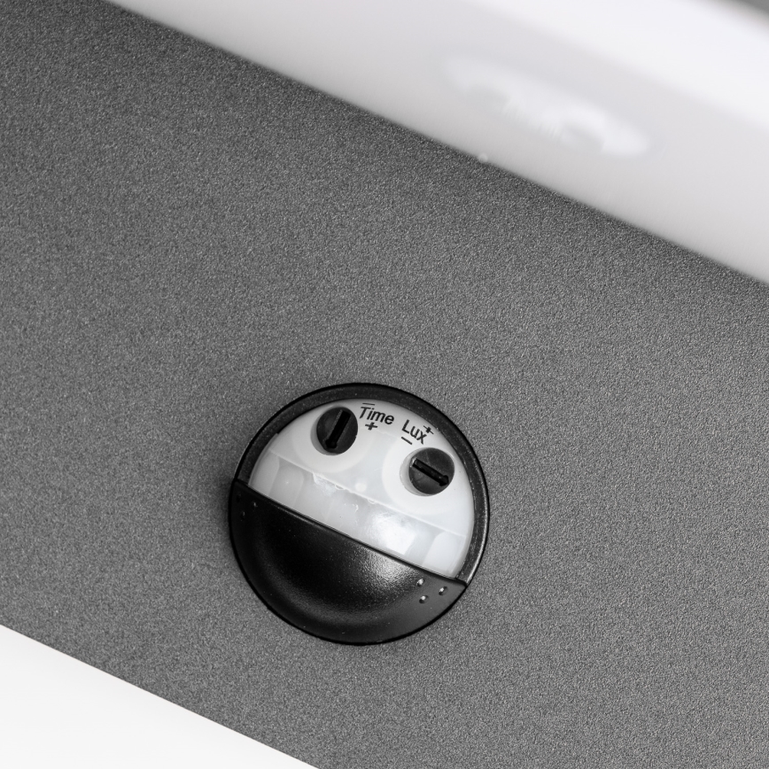 Redo 90587 - Kinkiet zewnętrzny LED z czujnikiem FLIP LED/20W/230V 3000K CRI 90 IP54 antracyt