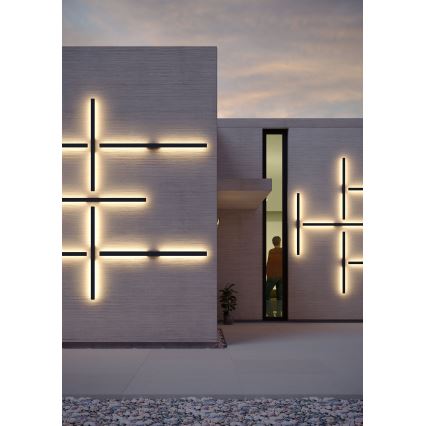 Redo 90623 - LED Kinkiet zewnętrzny REFLEXA LED/20W/230V 3000K 124 cm IP54 czarny