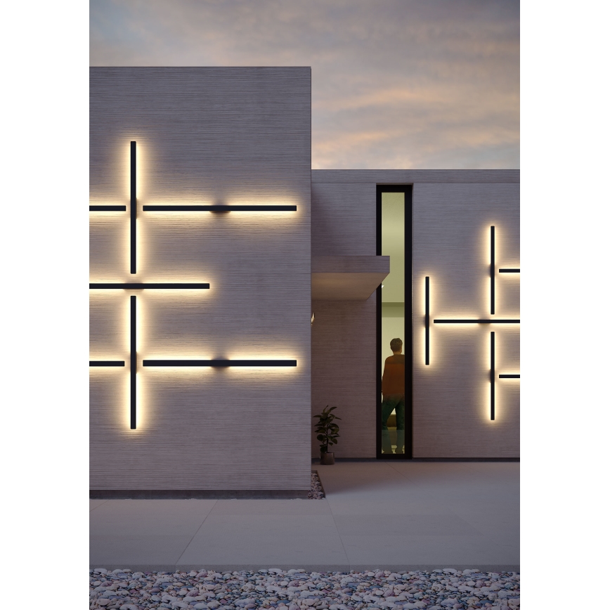 Redo 90623 - LED Kinkiet zewnętrzny REFLEXA LED/20W/230V 3000K 124 cm IP54 czarny