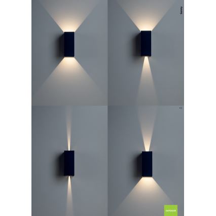 Redo 90635 - LED Kinkiet zewnętrzny SONNY 2xLED/5W/230V 2200/3000/4000K IP54 białe