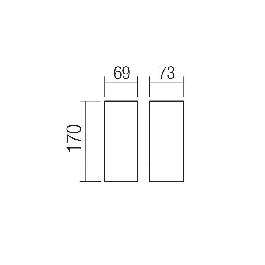 Redo 90635 - LED Kinkiet zewnętrzny SONNY 2xLED/5W/230V 2200/3000/4000K IP54 białe