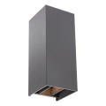 Redo 90636 - LED Kinkiet zewnętrzny SONNY 2xLED/5W/230V 2200/3000/4000K IP54 antracyt