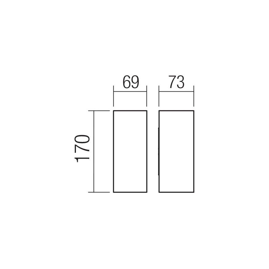 Redo 90637 - LED Kinkiet zewnętrzny SONNY 2xLED/5W/230V 2200/3000/4000K IP54 brązowe