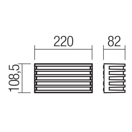 Redo 90638 - LED Kinkiet zewnętrzny BLAZE LED/12W/230V 3000K IP54 antracyt