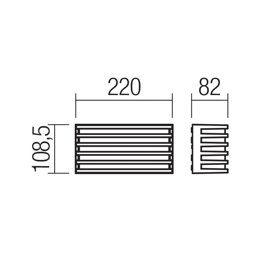Redo 90638 - LED Kinkiet zewnętrzny BLAZE LED/12W/230V 3000K IP54 antracyt