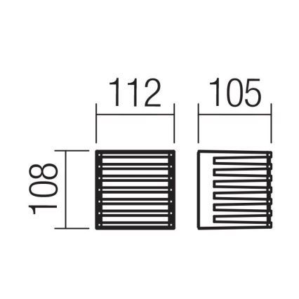 Redo 90639 - LED Kinkiet zewnętrzny BLAZE LED/12W/230V 3000K IP54 antracyt