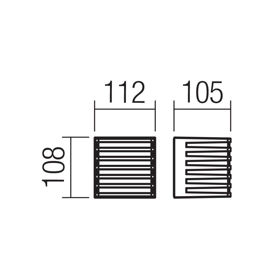 Redo 90639 - LED Kinkiet zewnętrzny BLAZE LED/12W/230V 3000K IP54 antracyt