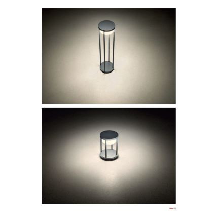 Redo 90677 - Lampa zewnętrzna LED MAX LED/15W/230V 3000K 80 cm IP65 antracyt