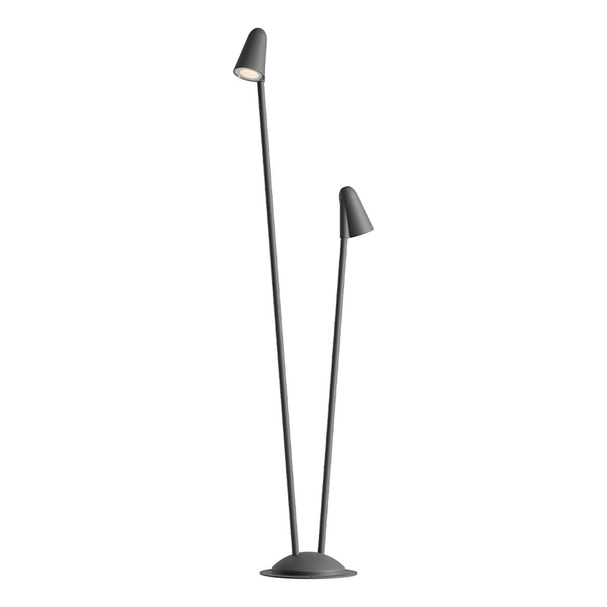 Redo 90711 - LED lampa zewnętrzna NIVALIS 2xLED/6,9W/230V 3000K 110 cm IP65 antracyt