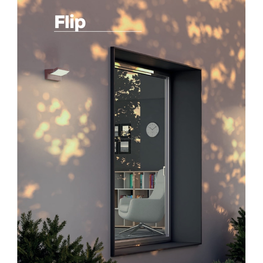 Redo 90716 - Zewnętrzny kinkiet LED FLIP LED/40W/230V 3000/4000/5000K CRI 90 IP54 brązowy