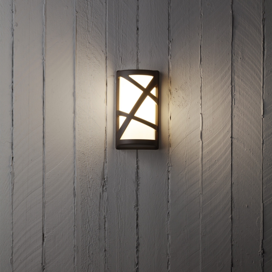 Redo 9097 - Kinkiet zewnętrzny VORTEX 1xE27/42W/230V IP44 brązowy