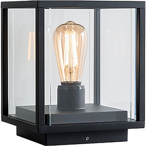 Redo 9109 - Lampa zewnętrzna VITRA 1xE27/15W/230V IP54 czarna