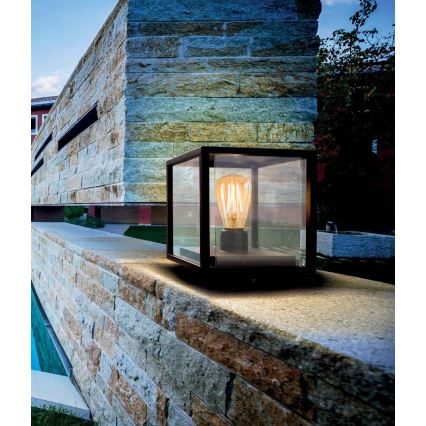 Redo 9109 - Lampa zewnętrzna VITRA 1xE27/15W/230V IP54 czarna