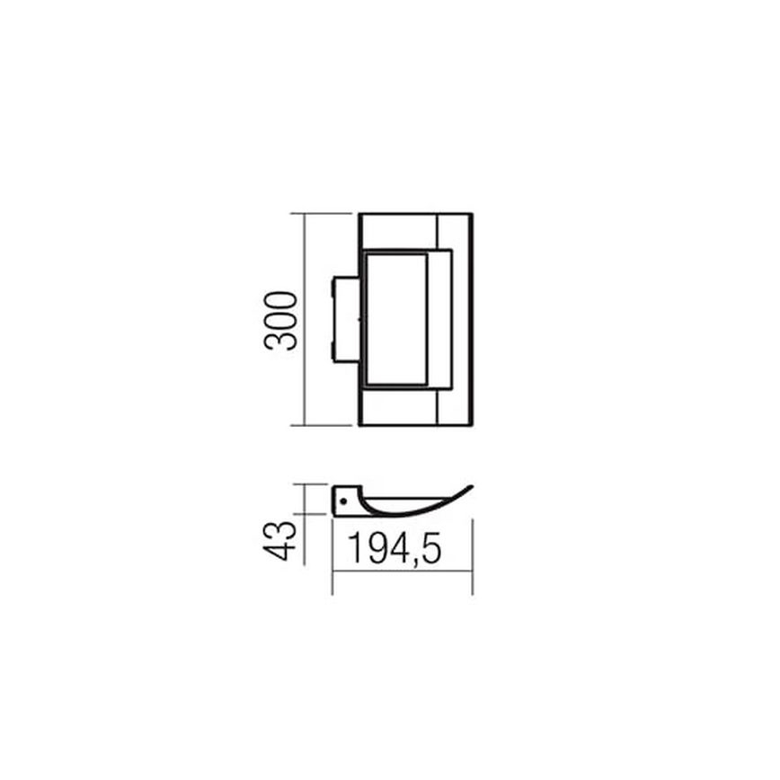 Redo 9112 - LED Kinkiet zewnętrzny VELA LED/24W/230V IP54