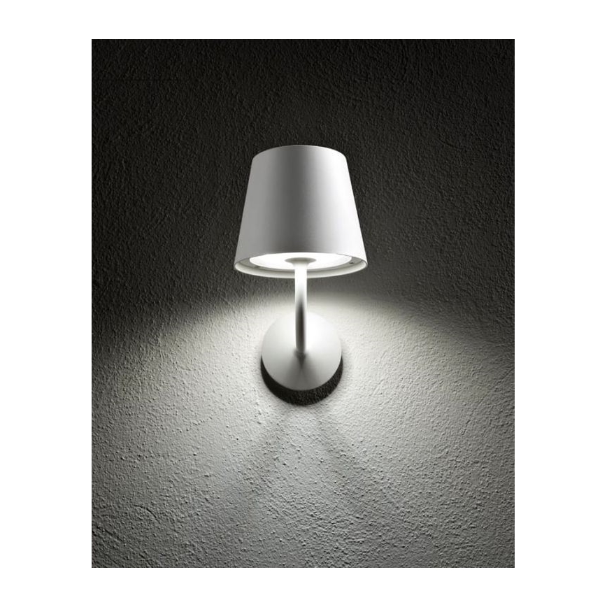 Redo 9124 - LED Kinkiet zewnętrzny GIORGIO LED/7W/230V IP65 biały