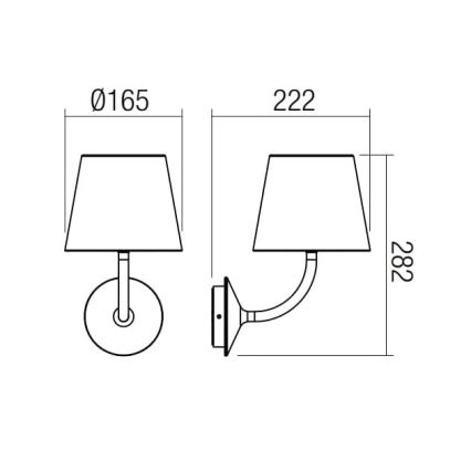 Redo 9124 - LED Kinkiet zewnętrzny GIORGIO LED/7W/230V IP65 biały