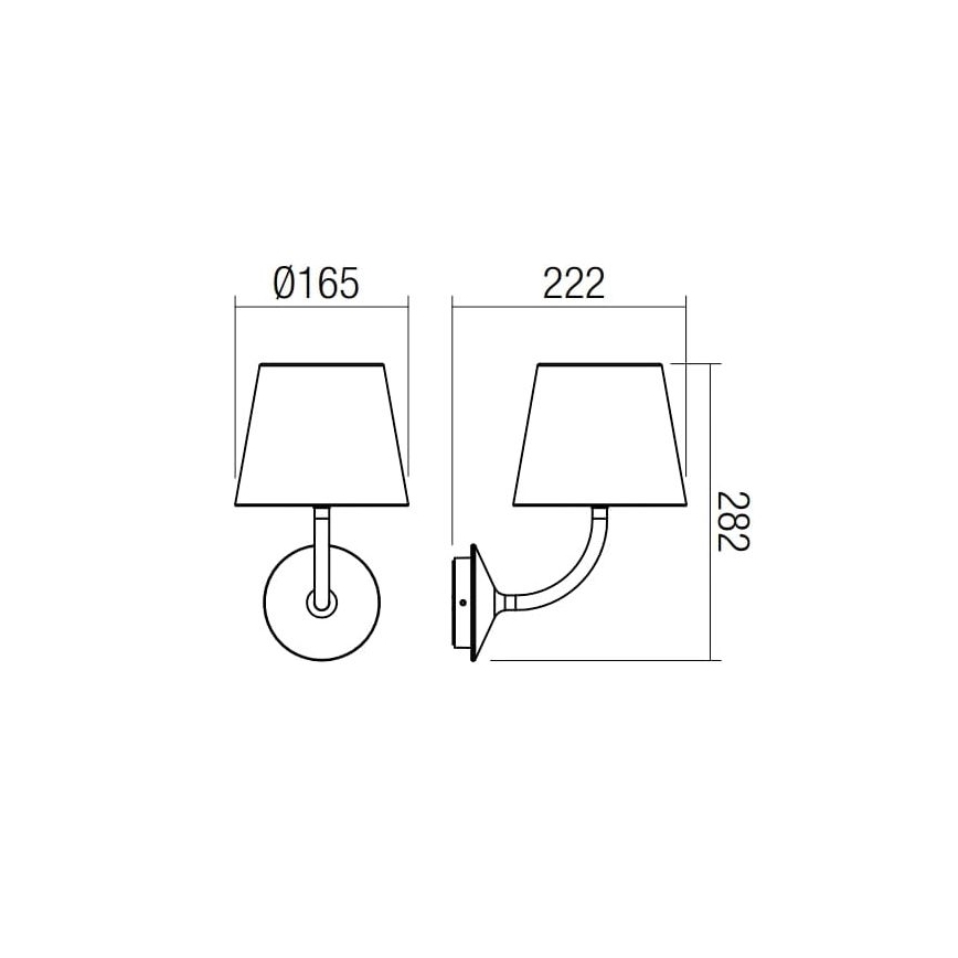 Redo 9125 - LED Kinkiet zewnętrzny GIORGIO LED/7W/230V IP65 czarny