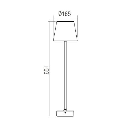 Redo 9126 - LED Lampa zewnętrzna GIORGIO LED/7W/230V IP65 biała