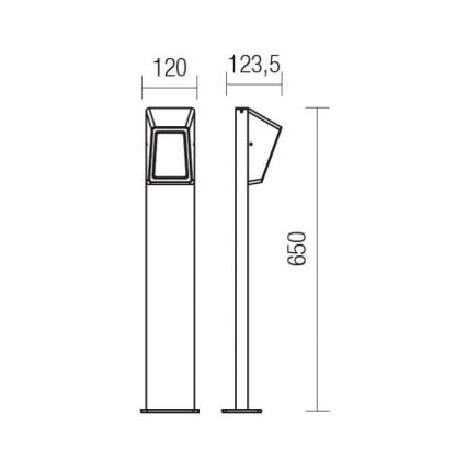 Redo 9168 - LED Lampa zewnętrzna ARGES LED/3W/230V IP54 brązowa