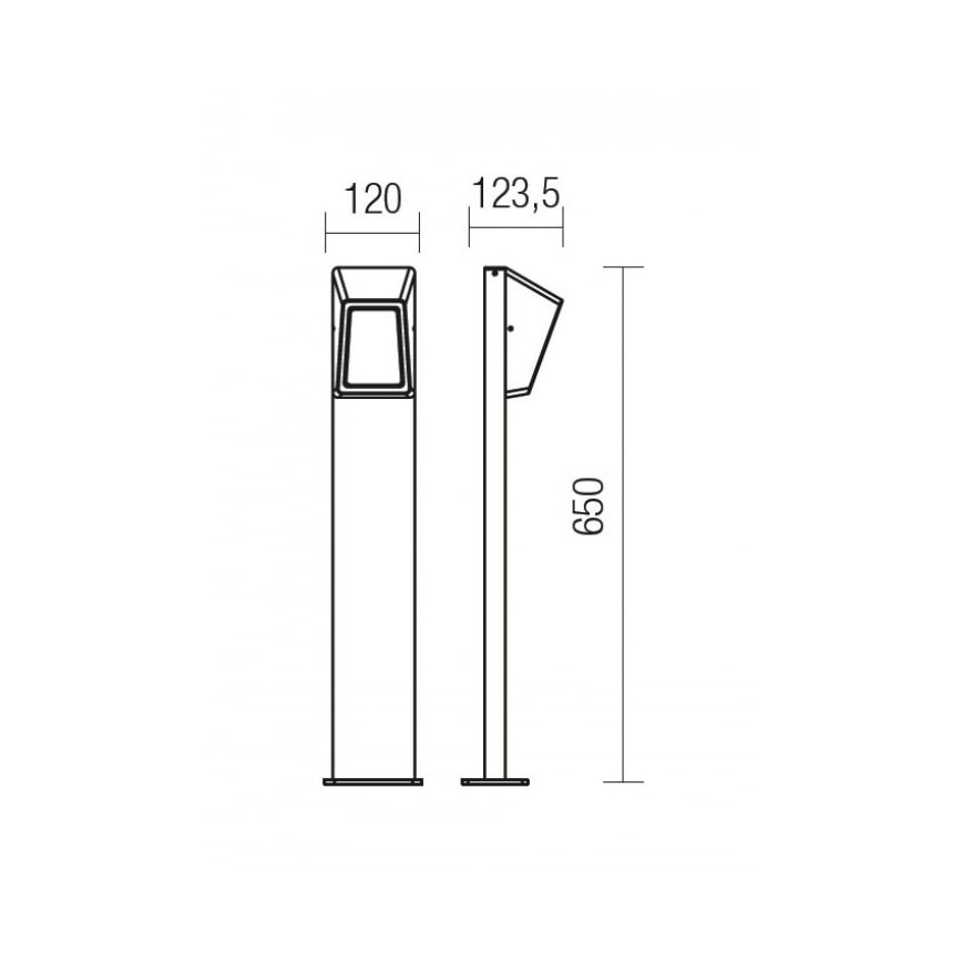 Redo 9168 - LED Lampa zewnętrzna ARGES LED/3W/230V IP54 brązowa