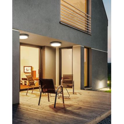 Redo 9180 - LED Plafon zewnętrzny BEZEL LED/25W/230V śr. 27 cm IP54 biały