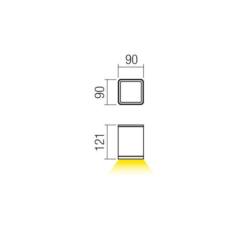Redo 9198 - LED Punktowe światło zewnętrzne BETA LED/6W/230V IP54