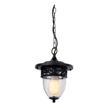 Redo 9399 - Lampa zewnętrzna na łańcuchu BASEL 1xE27/42W/230V IP44 czarna
