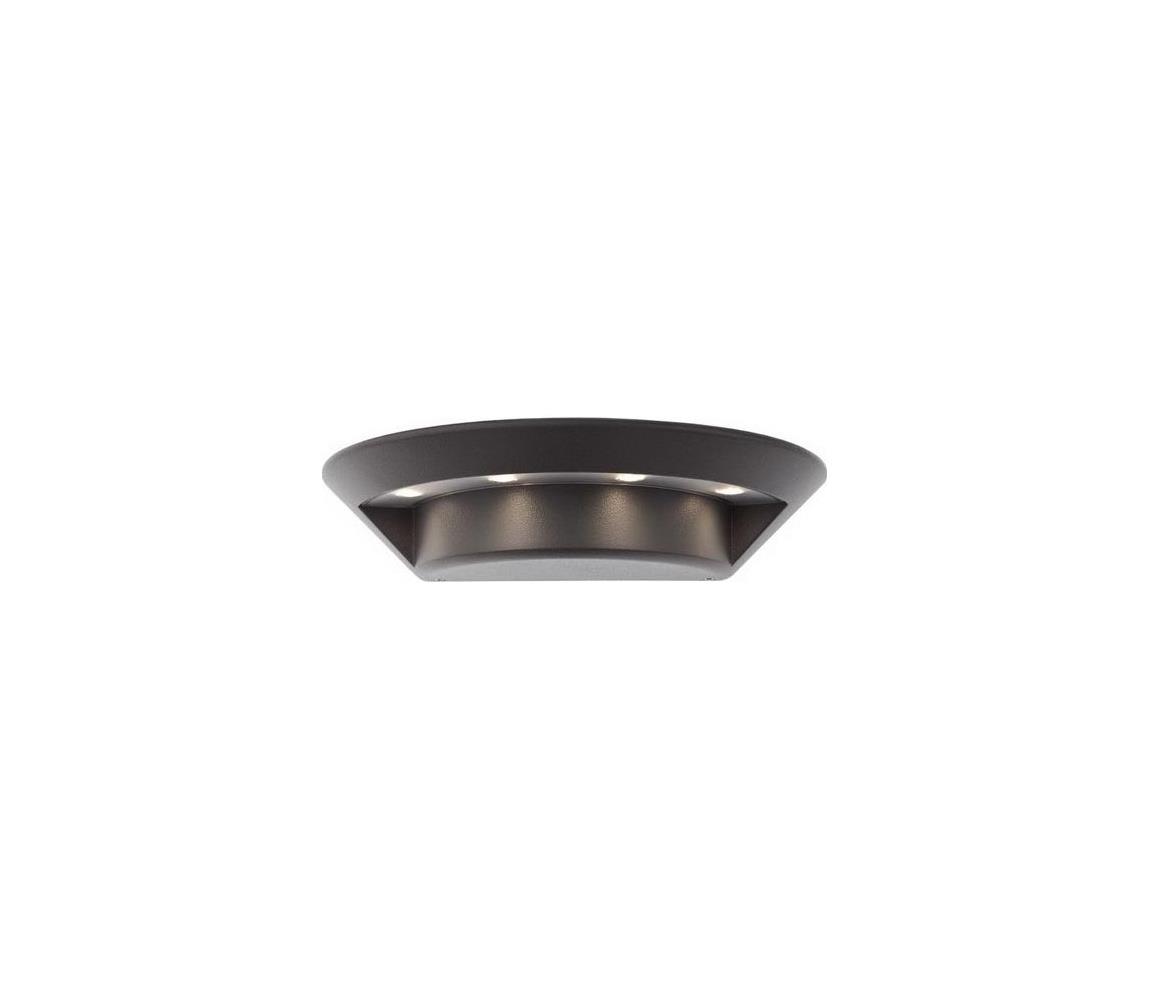 Redo 9407 - LED Kinkiet zewnętrzny PLATE 4xLED/3W/230V 4100K IP54 antrac
