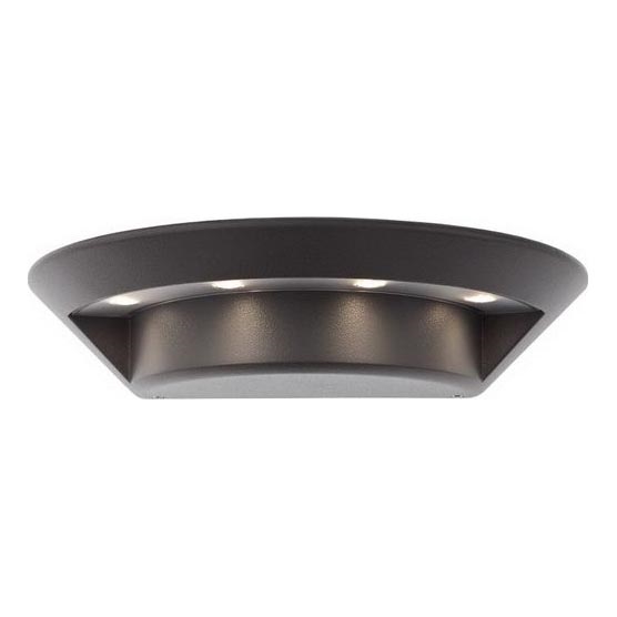 Redo 9407 - LED Kinkiet zewnętrzny PLATE 4xLED/3W/230V 4100K IP54 antracyt