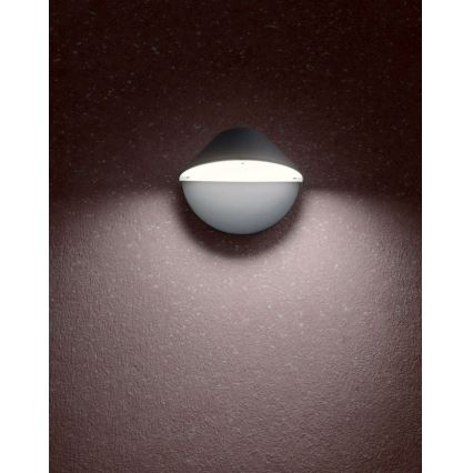 Redo 9496 - LED Zewnętrzna lampa ścienna PACMAN LED/8W/230V IP44 antracyt